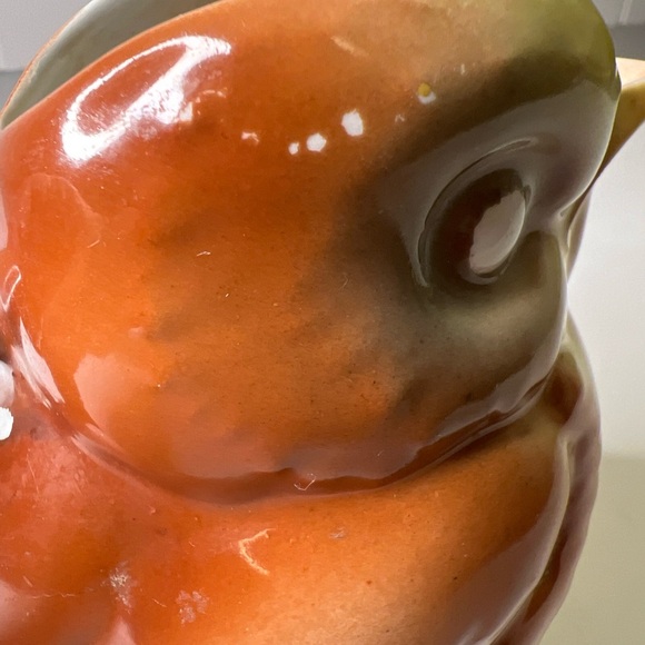 Antique Sevres 1890- Pre 1914 E. Liverpool Ohio Porcelain Bird Creamer/Pitch 5” - Picture 8 of 16